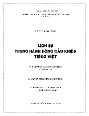 Luận văn thạc sĩ lịch sự trong hành động cầu khiến tiếng việt