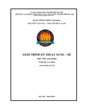Giáo trình kỹ thuật xungsố nghề điện công nghiệp cao đẳng