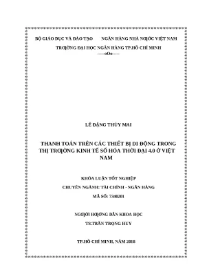 0133 thang toán trên các thiết bị di động trong thị trường kinh tế số hóa thời đại 40 ở việt nam khóa luận tốt nghiệp đại học lê đặng thùy mai tp hcm đh