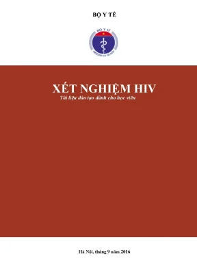 Tài liệu đào tạo dành cho học viên xét nghiệm hiv