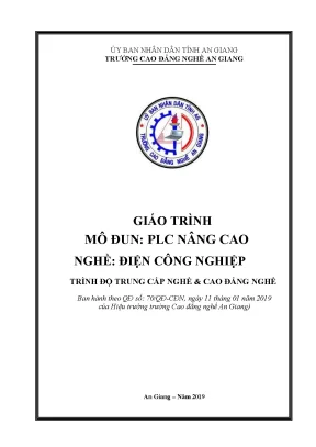 Giáo trình plc nâng cao nghề điện công nghiệp trình độ cđtc