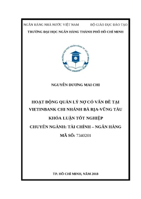 0963 hoạt động quản lý nợ có vấn đề tại vietinbank chi nhánh bà rịa vũng tàu khóa luận tốt nghiệp đại học nguyễn dương mai chi tp hcm đh nh 2018 67 t