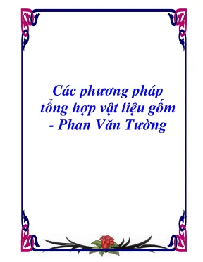 Các phương pháp tổng hợp vật liệu gốm