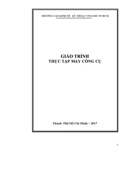 Giáo trình thực tập máy công cụ
