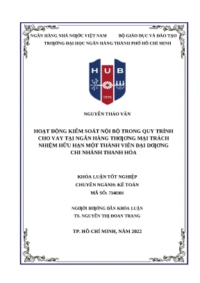 0969 hoạt động kiểm soát nội bộ trong quy trình cho vay tại nhtm trách nhiệm hữu hạn một thành viên đại dương chi nhánh thanh hóa khóa luận kế toán kiể