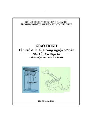 Giáo trình gia công nguội cơ bản nghề cơ điện tử trình độ cao đẳng nghề