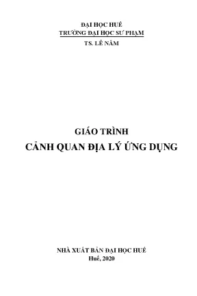 Giáo trình cảnh quan địa lý ứng dụng