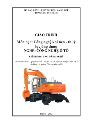 Giáo trình công nghệ khí nén thuỷ lực ứng dụng