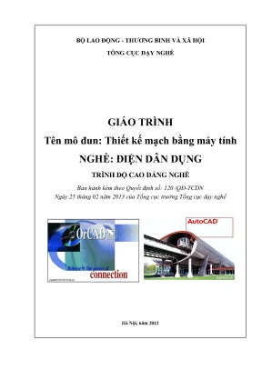 Giáo trình thiết kế mạch điện bằng máy tính