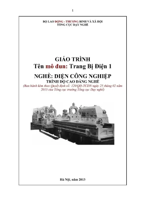 Giáo trình trang thiết bị điện 1
