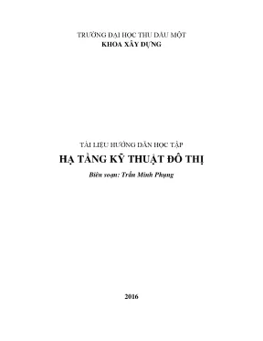 Tài liệu hướng dẫn học tập hạ tầng kỹ thuật đô thị
