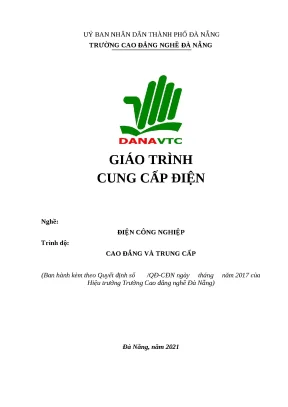 Giáo trình cung cấp điện nghề điện công nghiệp trình độ cao đẳng và trung cấp