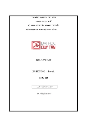 Giáo trình listening level 1