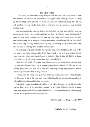 Giáo trình phân tích thiết kế hệ thống thông tin nghề công nghệ thông tin trung cấp