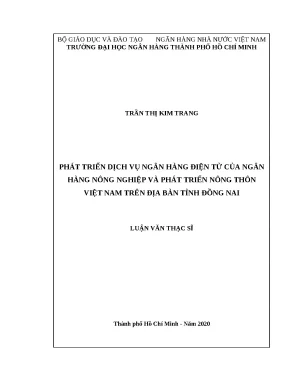 0499 phát triển dịch vụ nh điện tử của nh nông nghiệp và ptnt việt nam trên địa bàn tỉnh đồng nai luận văn thạc sĩ tcnh trần thị kim trang nguyễn thế bính