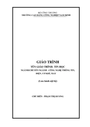 Giáo trình tin học