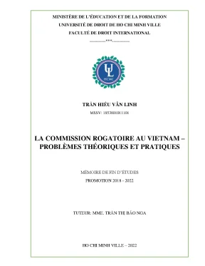 La commission rogatoire au vietnam problèmes théoriques et pratiques