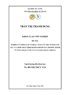 Khoá luận lá loài a armata thanh dung 1