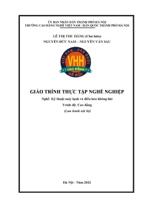 Giáo trình thực tập nghề nghiệp nghề kỹ thuật máy lạnh và điều hòa không khí cao đẳng