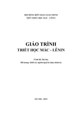 Giáo trình triết học máclênin