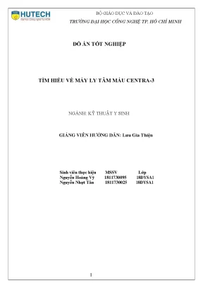 Tìm hiểu về máy ly tâm máu centra 3