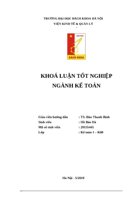 Luận văn tốt nghiệp kế toán cung cấp dịch vụ và xác định kết quả hoạt động kinh doanh tại công ty cổ phần thương mại dịch vụ và sự kiện lamita