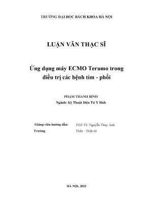 Ứng dụng máy ecmo terumo trong điều trị các bệnh tim phổi