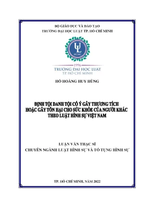Định tội danh tội cố ý gây thương tích hoặc gây tổn hại cho sức khỏe của người khác theo luật hình sự việt nam