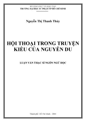 Luận văn thạc sĩ hội thoại trong truyện kiều của nguyễn du