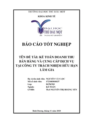 Kế toán doanh thu bán hàng và cung cấp dịch vụ tại công ty tnhh lâm gia khóa luận tốt nghiệp