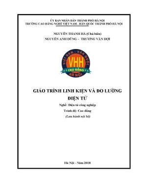 Giáo trình linh kiện và đo lường điện tử nghề điện tử công nghiệp cao đẳng