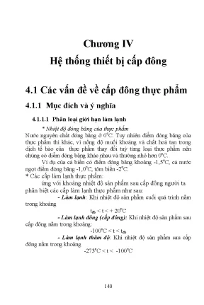 Chương iv hệ thống thiết bị cấp đông