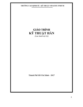 Giáo trình kỹ thuật hàn