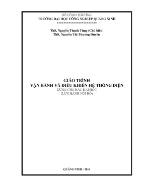 Giáo trình vận hành và điều khiển hệ thống điện