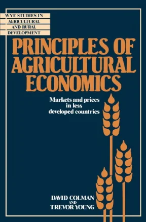 Ebook principles of agricultural economics markets and prices in less developed countries part 1