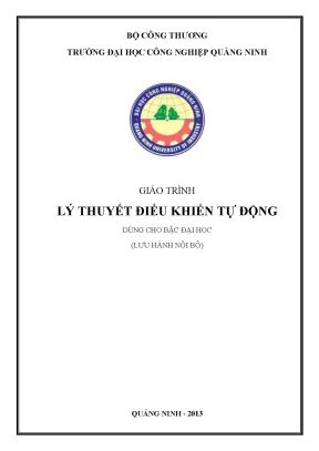 Giáo trình lý thuyết điều khiển tự động trường đh công nghiệp quảng ninh