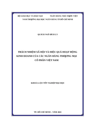 0073 trách nhiệm xã hội và hiệu quả hoạt động kinh doanh của các nhtm cp việt nam khóa luận tcnh quách ngô bích ly lê hà diễm chi tp hcm đh nh hcm 2021