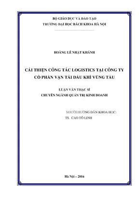 Cải thiện công tác logistics tại công ty cổ phần vận tải dầu khí vũng tàu