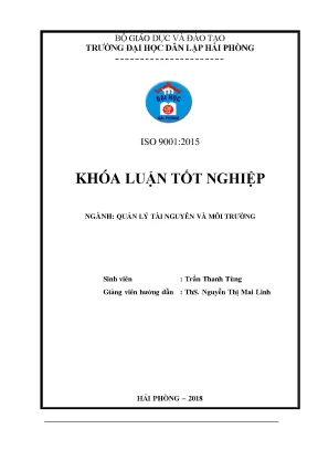 Nghiên cứu đánh giá chất lượng nước khu vực vịnh cửa lục