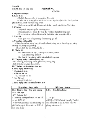 Giáo án môn ngữ văn 8 học kỳ 2