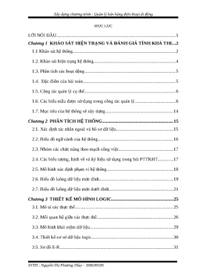 Luận văn tốt nghiệp xây dựng chương trình quản lý bán hàng điện thoại di động