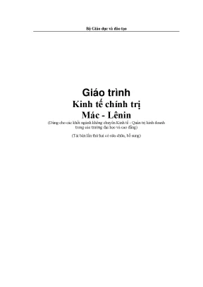 Giáo trình ktct năm 2021 pdf