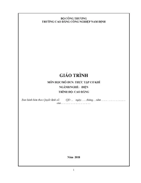 Giáo trình thực tập cơ khí
