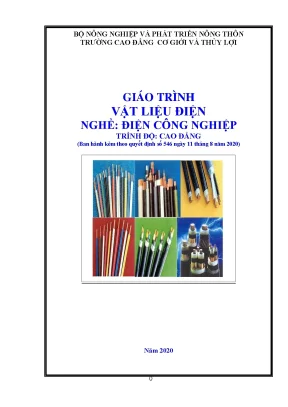 Giáo trình vật liệu điện nghề điện công nghiệp trình độ cao đẳng