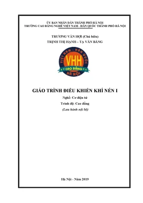 Giáo trình điều khiển khí nén i nghề cơ điện tử cao đẳng