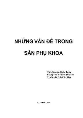 Sổ tay sản phụ khoa những vấn đề trong sản phụ khoa