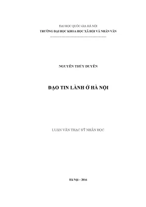 Luận văn thạc sĩ đạo tin lành ở hà nội