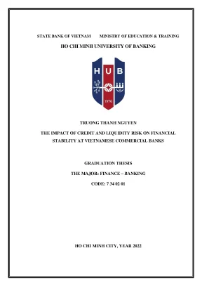 The impact of credit and liquidity risk on financial stability at vietnamese commercial banks