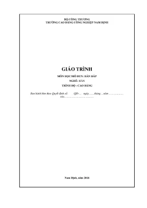 Giáo trình hàn đắp