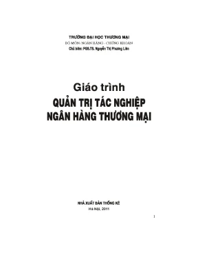 Giáo trình quản trị tác nghiệp ngân hàng thương mại